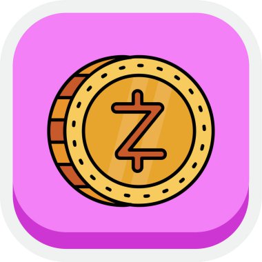 Zentangle para vektör illüstrasyon tasarımlı para