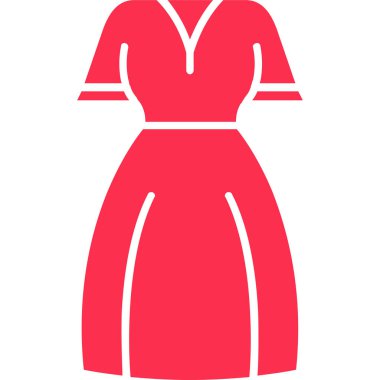 Elbise. Web simgesi basit illüstrasyon