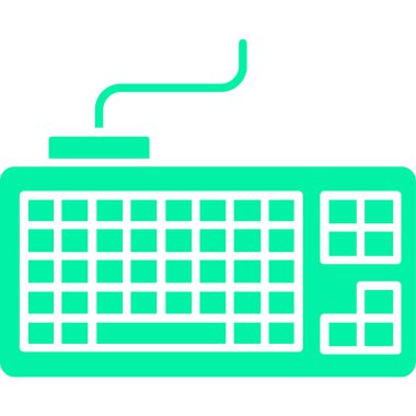 Klavye. Web simgesi basit illüstrasyon