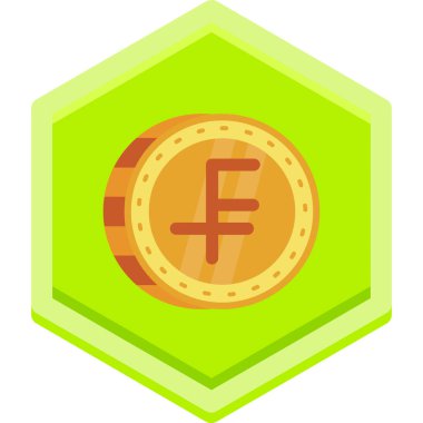 Para birimi simgesi. Web için izometrik para vektör simgesi çizimi.