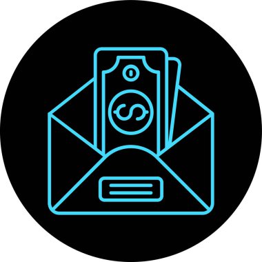 Vektör E- posta simgesi illüstrasyonu