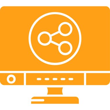 şebeke. Web simgesi basit illüstrasyon