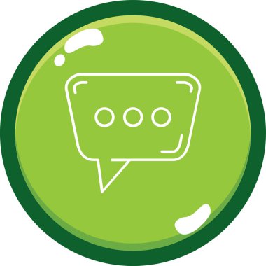 konuşma balonu simgesi, vektör illüstrasyon tasarımı