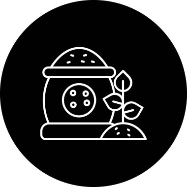 Modern yiyecek simgesinin vektör çizimi