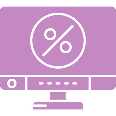 indirimli satış simgesi