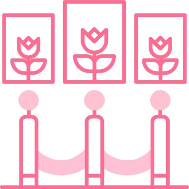 Çiçek. Web simgesi basit illüstrasyon