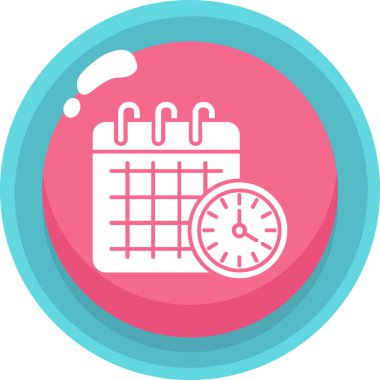 Takvim. Web simgesi basit illüstrasyon