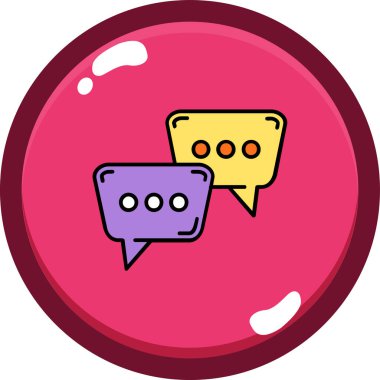 Konuşma baloncukları ikon vektör çizimi