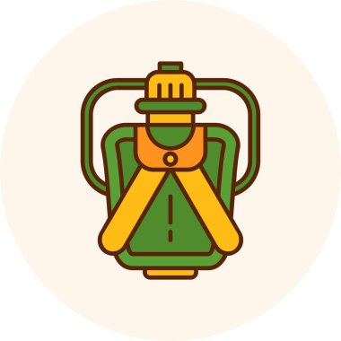 Benzin deposu. renk simgesi. vektör illüstrasyonu