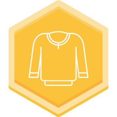 Gömlek. Web simgesi basit illüstrasyon