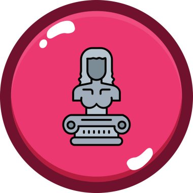 mezar. Web simgesi basit illüstrasyon