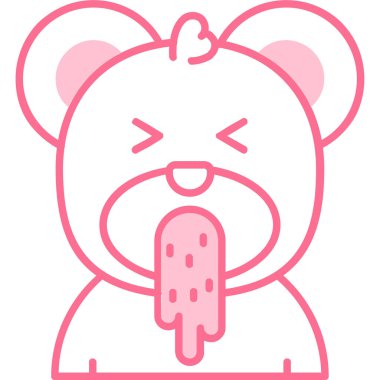 şirin çizgi film ayısı, vektör, illüstrasyon