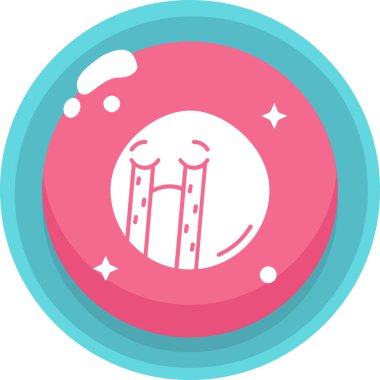 Uydunun sevimli bir simgesinin vektör çizimi