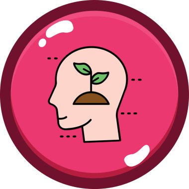 Bitki ve yapraklı beyin, ekoloji simgesi