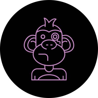 vektör maymun resimleme