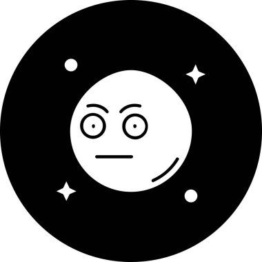 uzay gezegenleri simgesi, basit biçim