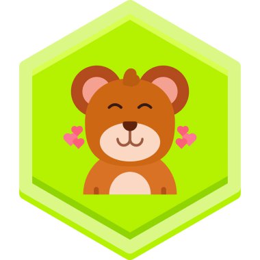 hayvan simgesi vektör illüstrasyonu