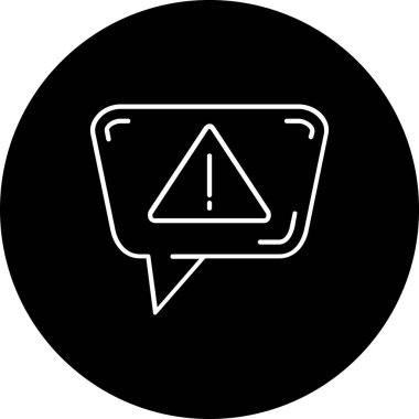 Konuşma baloncuğu simgesinin vektör çizimi