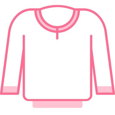 Pembe tişört ikonu. vektör illüstrasyonu