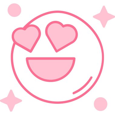 Mutlu yüz ikonu. vektör illüstrasyonu