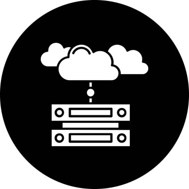 bulut hesaplama vektörü simgesi