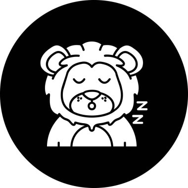 Küçük sevimli ayı simgesinin vektör çizimi