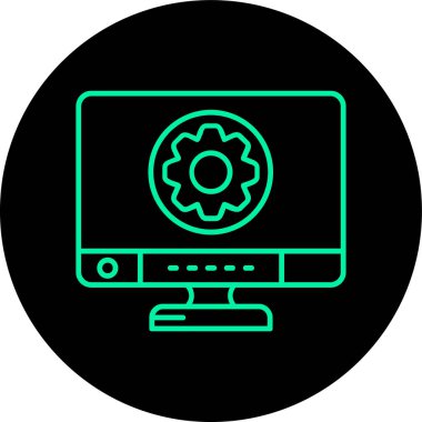 Vektör Bilgisayar Ağı Simgesi