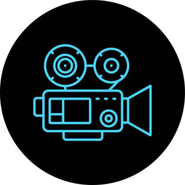 İllüstrasyon Video Kamera Simgesi