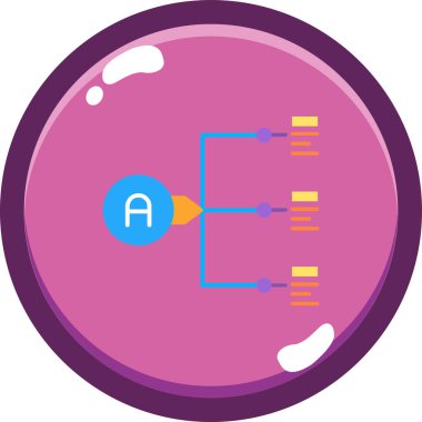vektör içindeki veri analiz simgesi