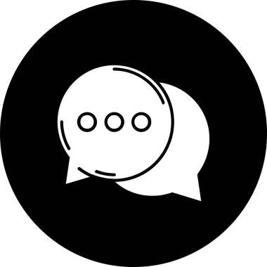 Konuşma baloncuğu simgesinin vektör çizimi