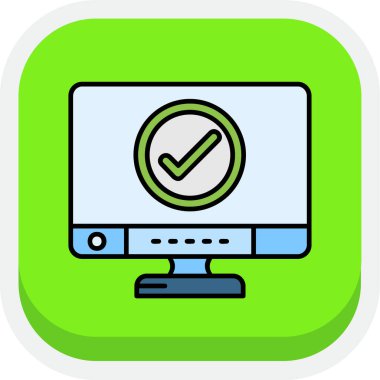 kontrol listesi simgesi, basit tasarım vektörü illüstrasyonu