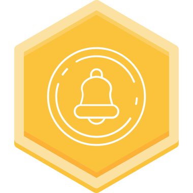 Sarı çanın vektör illüstrasyonu