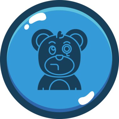 hayvan ayı simgesi - taslak biçiminde