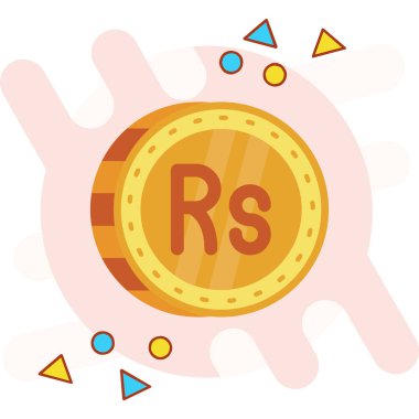 S harfli bir paranın vektör çizimi