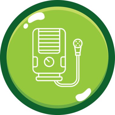 Modern oto tamir simgesinin vektör illüstrasyonu.