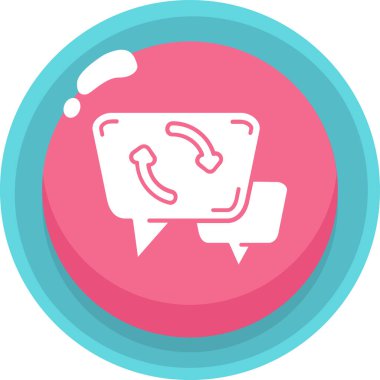 Çağrı merkezi web simgesi, vektör illüstrasyonu