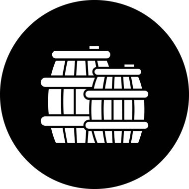 Fıçı. Web simgesi basit illüstrasyon