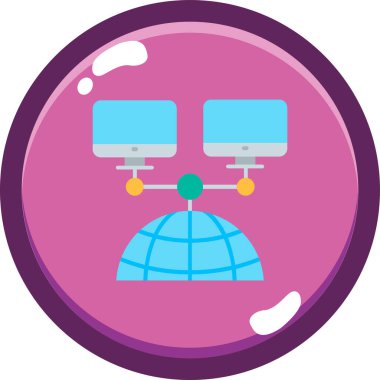Ağ web simge vektör çizim