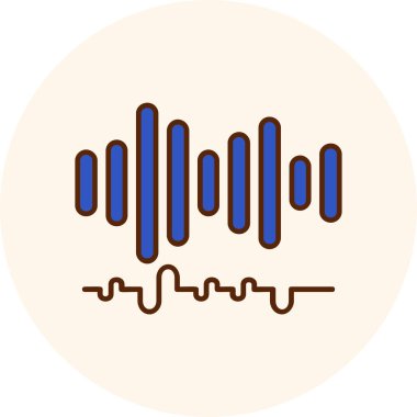 Bir müzik simgesinin vektör illüstrasyonu