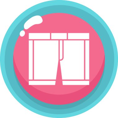 Kıyafetler. Web simgesi basit illüstrasyon