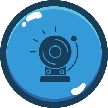 Kamera. Web simgesi basit illüstrasyon