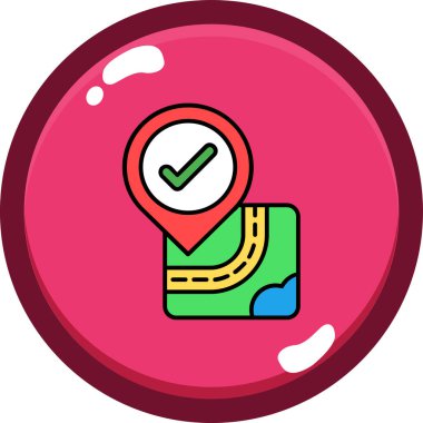 Harita işaretleyici vektör illüstrasyonuName