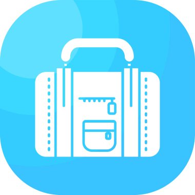 Çanta. Web simgesi basit illüstrasyon