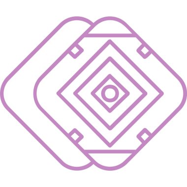 Elmas simgesinin vektör illüstrasyonu