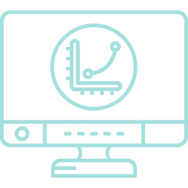 bilgisayar simgesi vektör illüstrasyonu