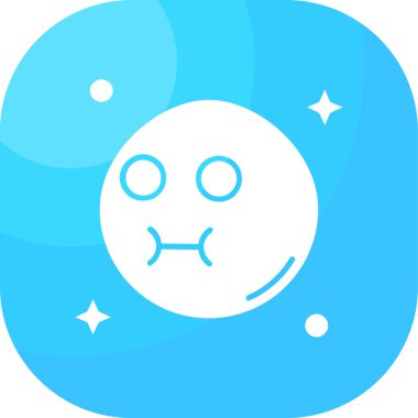 Mavi bir yıldızın vektör illüstrasyonu