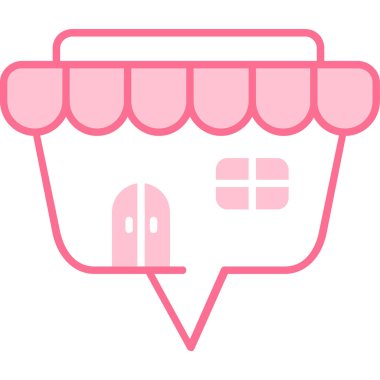 Çizgi film alışveriş çantasının vektör çizimi