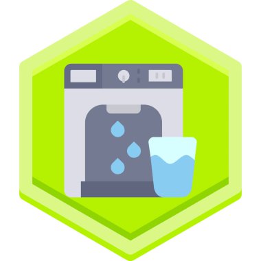 su temizleme vektörü simgesi