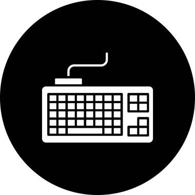 vektör çizim klavye simgesi