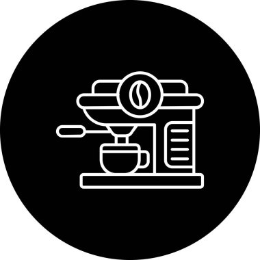 kahve ikonu vektör illüstrasyonu